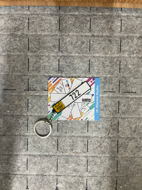 oh, Wanted Studio 3D Car Plate Keychain - Customized, Metal